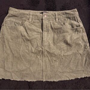 Forever 21 Green Corduroy Mini Skirt
